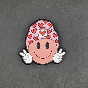 (5/$15) Happy Face Croc Charm